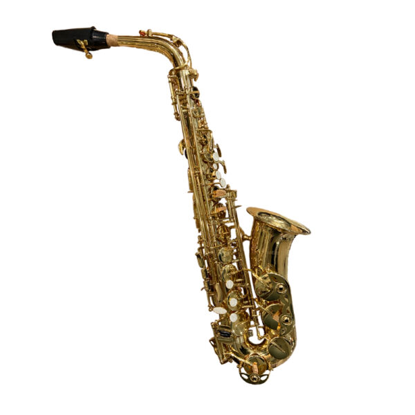 Saxofon alto dorado prestini